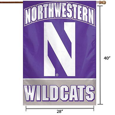 WinCraft Northwestern Wildcats 28" x 40" Full Name Single-Sided Vertical Banner