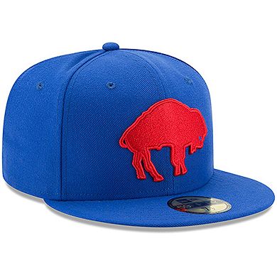 Men's New Era Royal Buffalo Bills Omaha Throwback 59FIFTY Fitted Hat