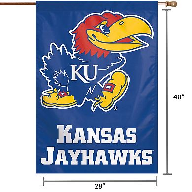 WinCraft Kansas Jayhawks 28" x 40" Full Name Single-Sided Vertical Banner