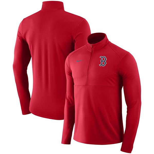 Men's Nike Red Boston Red Sox Dry Element Half-Zip Performance Pullover