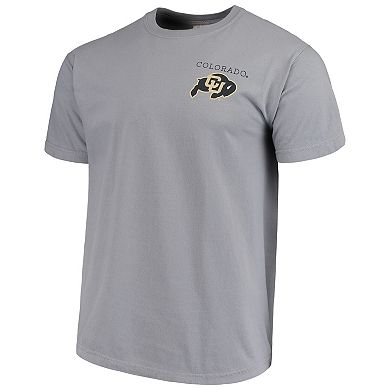 Men's Gray Colorado Buffaloes Comfort Colors Campus Scenery T-Shirt