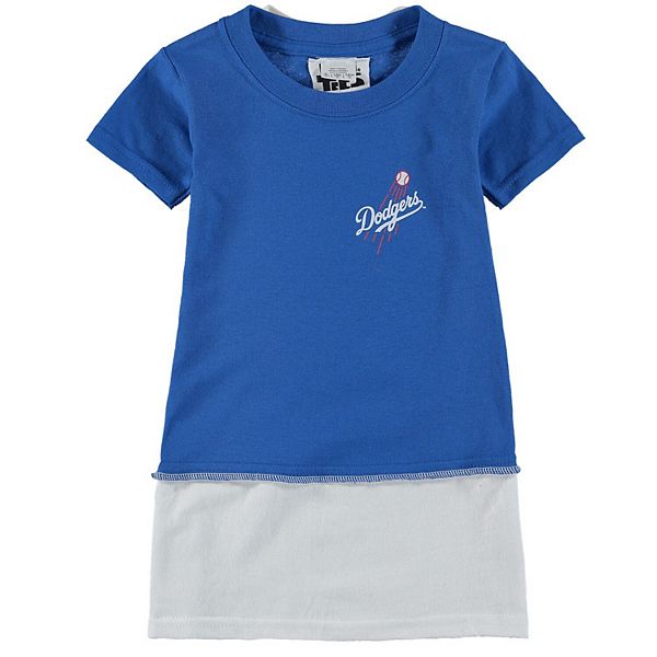 Los Angeles Dodgers Refried Apparel Women's Sustainable Mini Tee-Skirt -  Royal