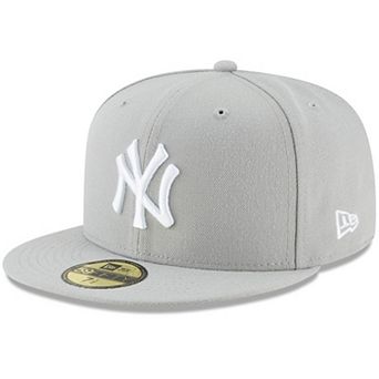 Men's New Era Gray New York Yankees Fashion Color Basic 59FIFTY Fitted Hat