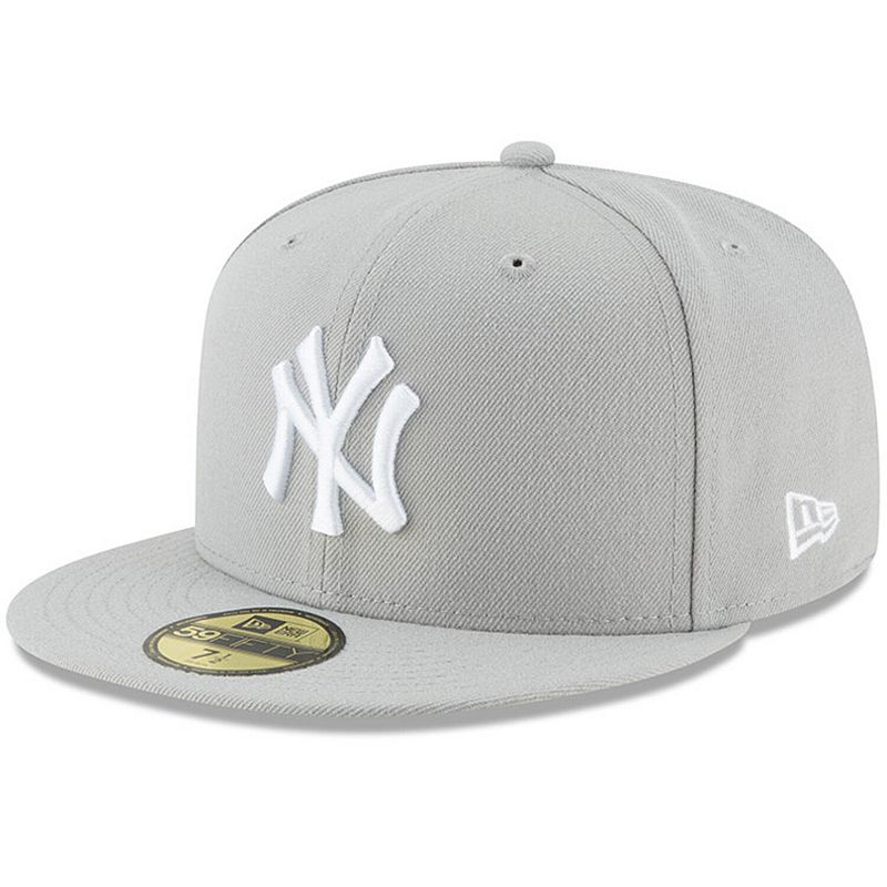 UPC 192093985217 product image for Men's New Era Gray New York Yankees Fashion Color Basic 59FIFTY Fitted Hat, Size | upcitemdb.com