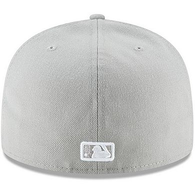 Men's New Era Gray New York Yankees Fashion Color Basic 59FIFTY Fitted Hat