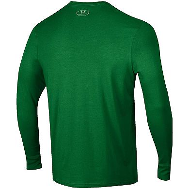 Men's Under Armour Green Notre Dame Fighting Irish Play Like A Champion Today Long Sleeve Performance T-Shirt
