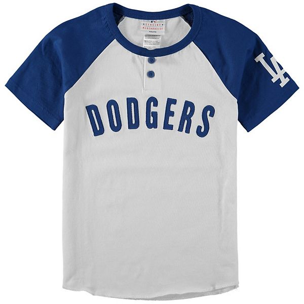 Youth White/Royal Los Angeles Dodgers Game Day Jersey T-Shirt