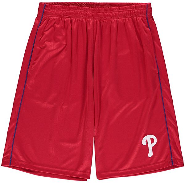 Men's Fanatics Branded Red Philadelphia Phillies Big & Tall Mesh Shorts