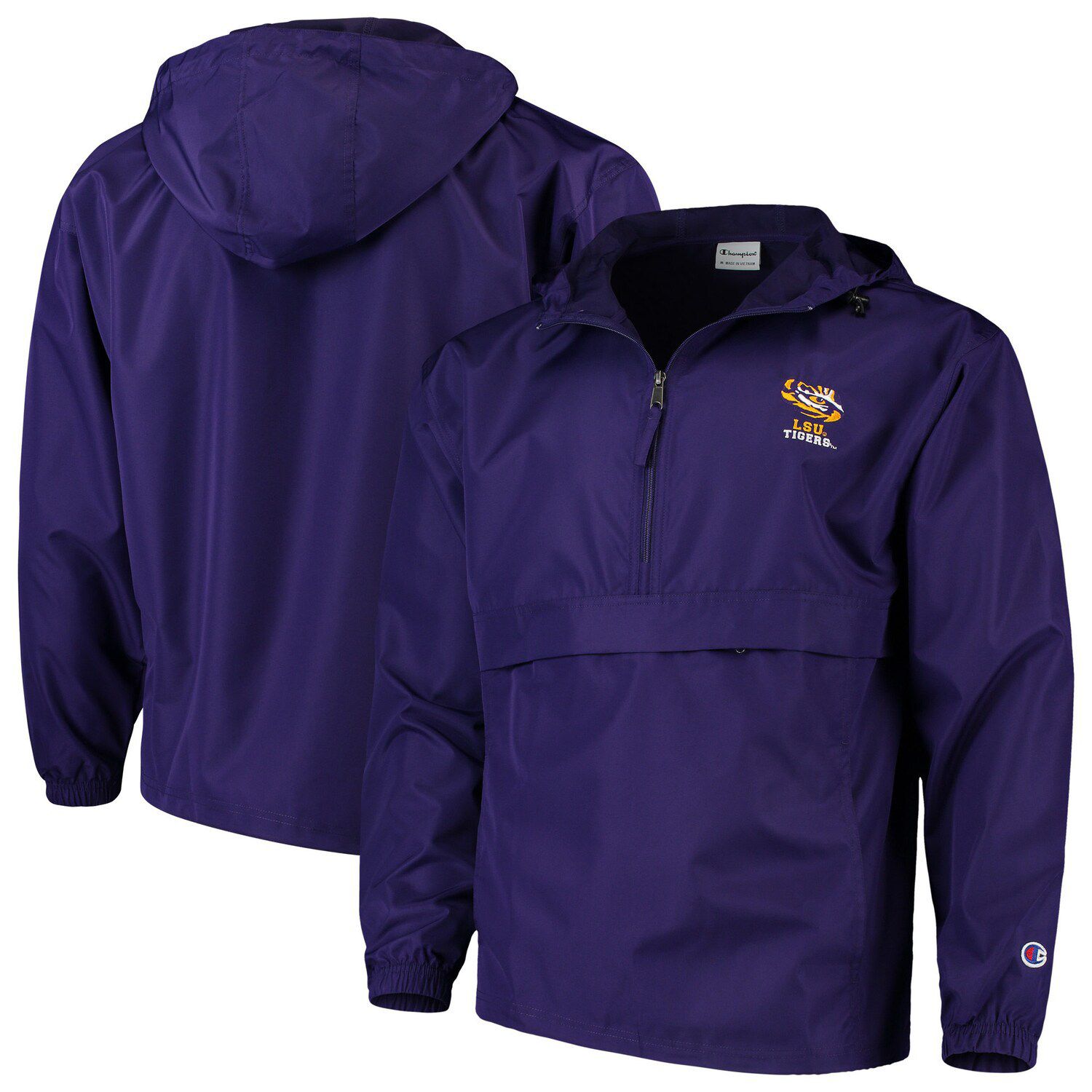 champion jacket mens purple