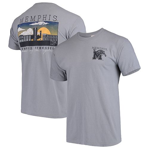 Memphis Tigers Comfort Colors Campus Scenery T-Shirt - Gray