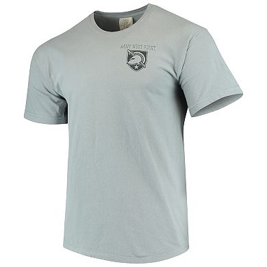 Men's Gray Army Black Knights Team Comfort Colors Campus Scenery T-Shirt