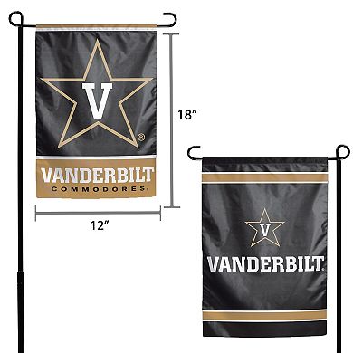 WinCraft Vanderbilt Commodores 12" x 18" Double-Sided Logo Garden Flag