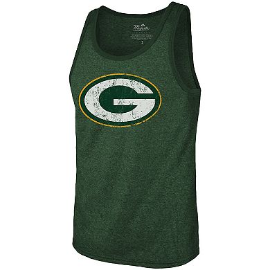 Men's Fanatics Branded Aaron Rodgers Green Green Bay Packers Name & Number Tri-Blend Tank Top