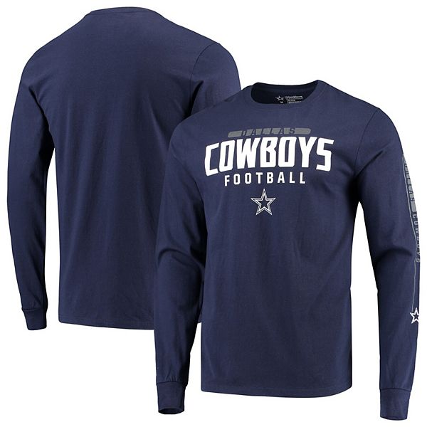 Dallas Cowboys Mens Athletic Grey Ascender Long Sleeve TShirt on Sale