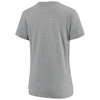Women's Nike Heathered Gray Texas Longhorns Vault Tri-Blend V-Neck T-Shirt