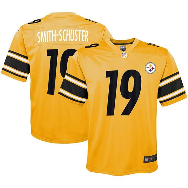 Nike Juju Smith-Schuster Pittsburgh Steelers Youth Gold Inverted Game Jersey Size: Large