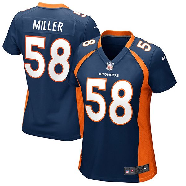 Women's Denver Broncos Von Miller Nike Navy Game Jersey