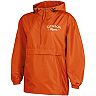 Women's Champion Orange Clemson Tigers Packable Half-Zip Light Rain Jacket