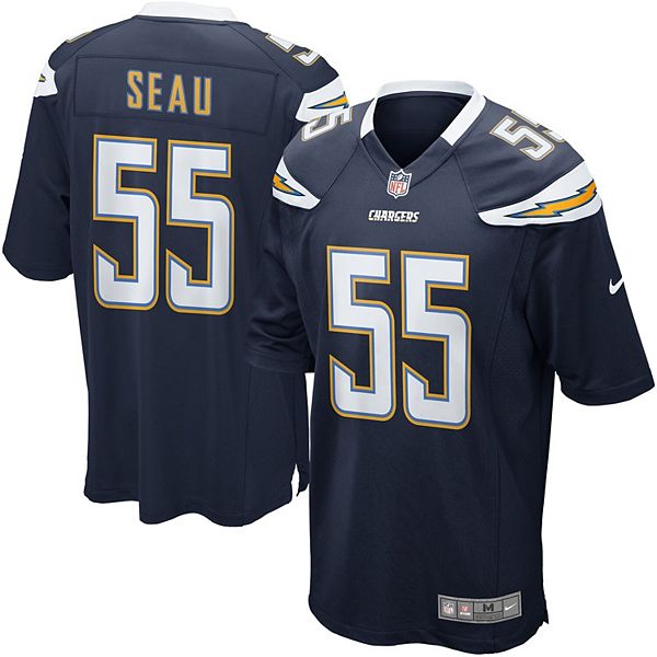 Mens San Diego Chargers Junior Seau Nike Navy Retired Player Game Jersey
