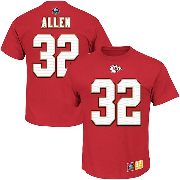 Men's Majestic Marcus Allen Red Kansas City Chiefs Hall of Fame ...
