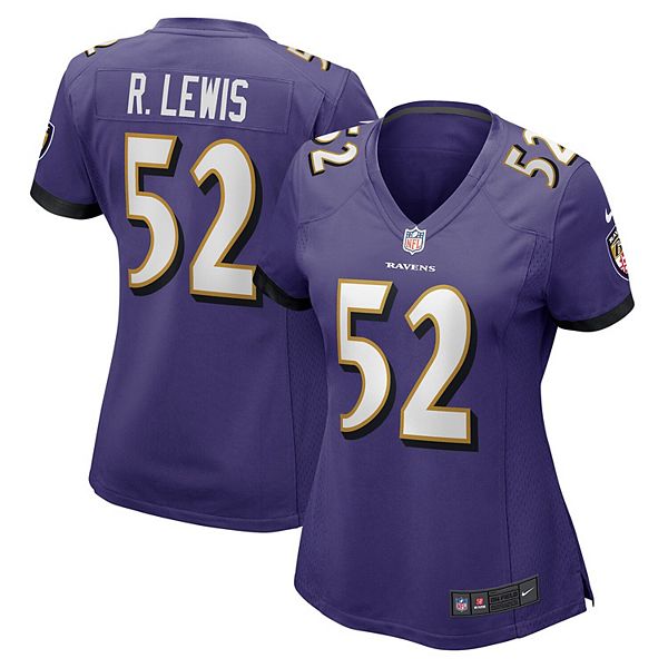 Women's Baltimore Ravens Ray Lewis Nike Purple Game Jersey