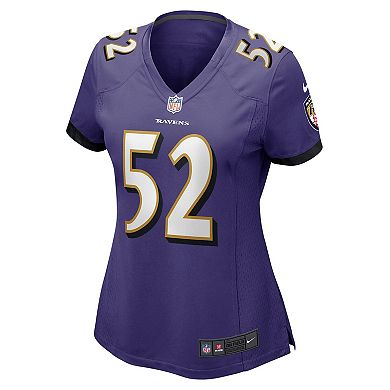 Women's Baltimore Ravens Ray Lewis Nike Purple Game Jersey