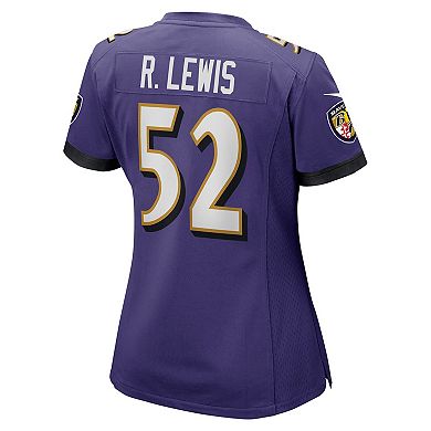 Women's Baltimore Ravens Ray Lewis Nike Purple Game Jersey