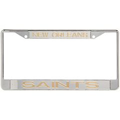 Cleveland Browns Metal Frame Acrylic Top & Bottom Inlaid Mirror License  Plate Frame