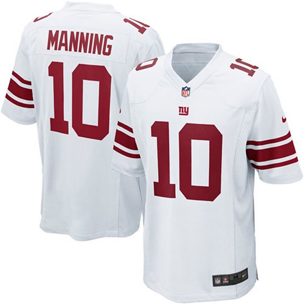 Youth New York Giants Eli Manning Nike White Game Jersey
