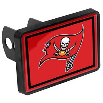 Tampa Bay Buccaneers Logo 1.25" x 2" Universal Plastic Hitch Cover