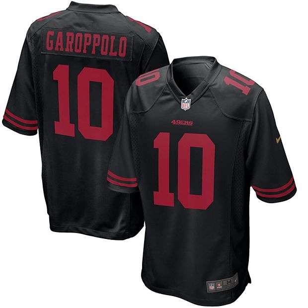 Men's Nike Jimmy Garoppolo Black San Francisco 49ers Alternate Game Jersey
