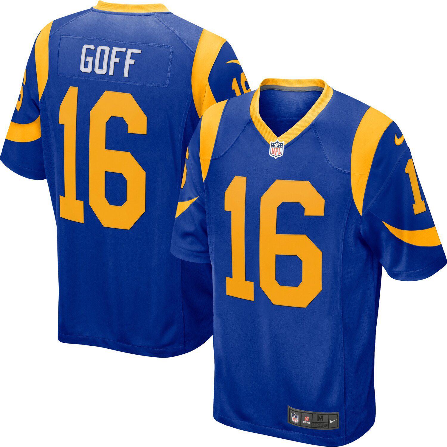 blue and white los angeles rams jersey