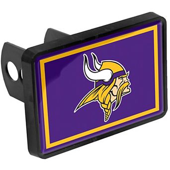 Minnesota Vikings Logo 1.25" x 2" Universal Plastic Hitch Cover