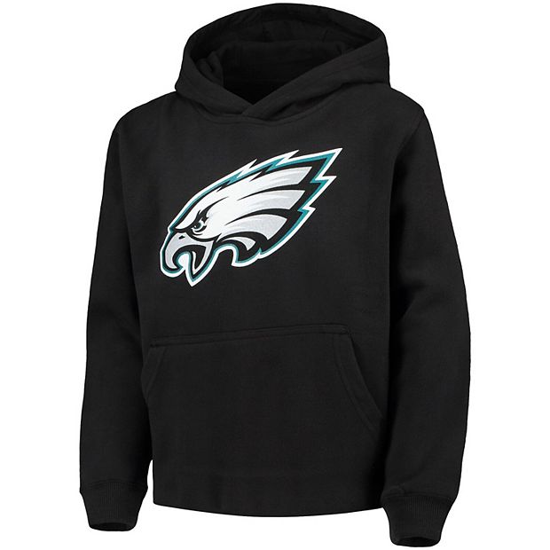 Youth Black Philadelphia Eagles Team Logo Pullover Hoodie