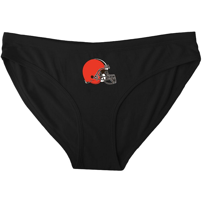 Womens Concepts Sport Black Cleveland Browns Solid Logo Panties, Size: Sma