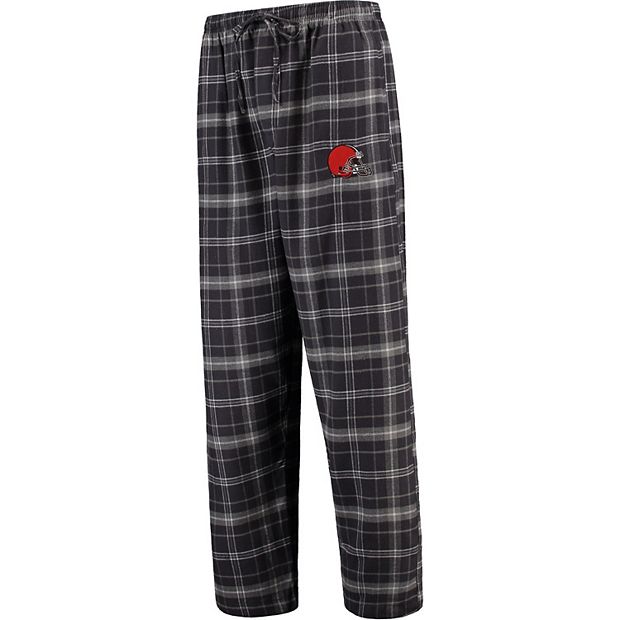 Men's Concepts Sport Charcoal Cleveland Browns Ultimate Plaid Flannel Pajama  Pants