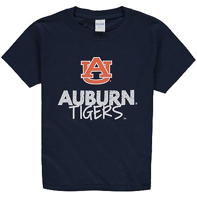 Youth Navy Auburn Tigers Crew Neck T-Shirt