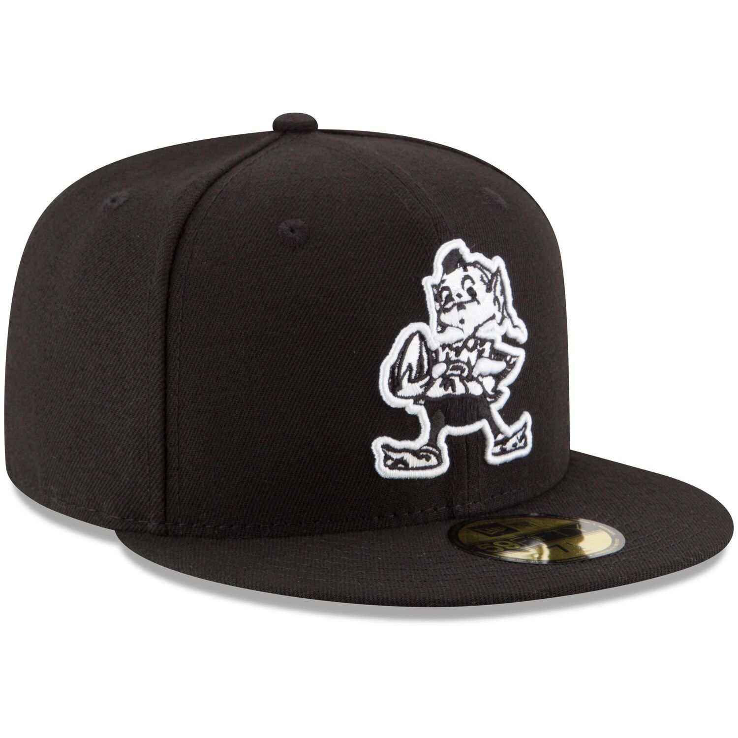 Men's New Era Black Cleveland Browns Brownie The Elf B-Dub 59FIFTY ...