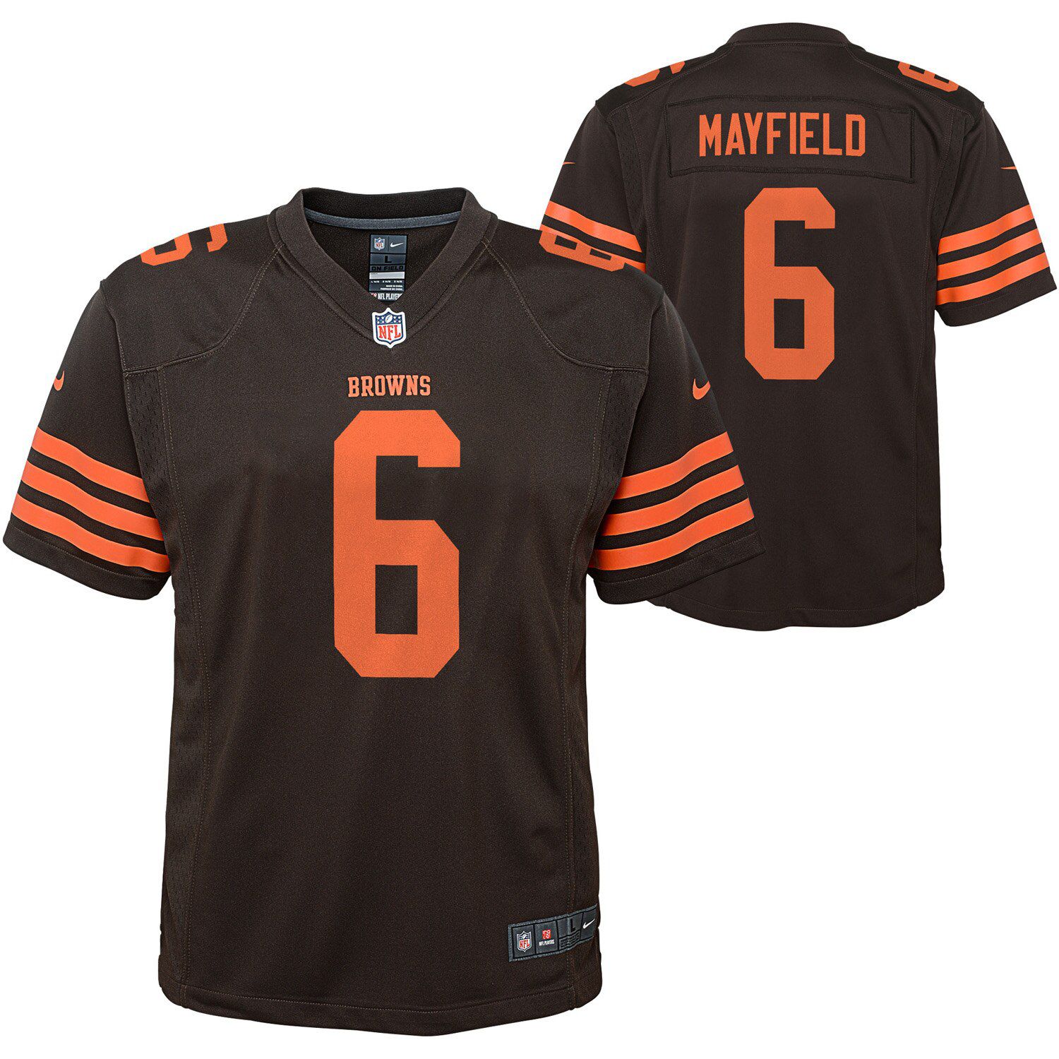 baker mayfield color rush jersey sold out