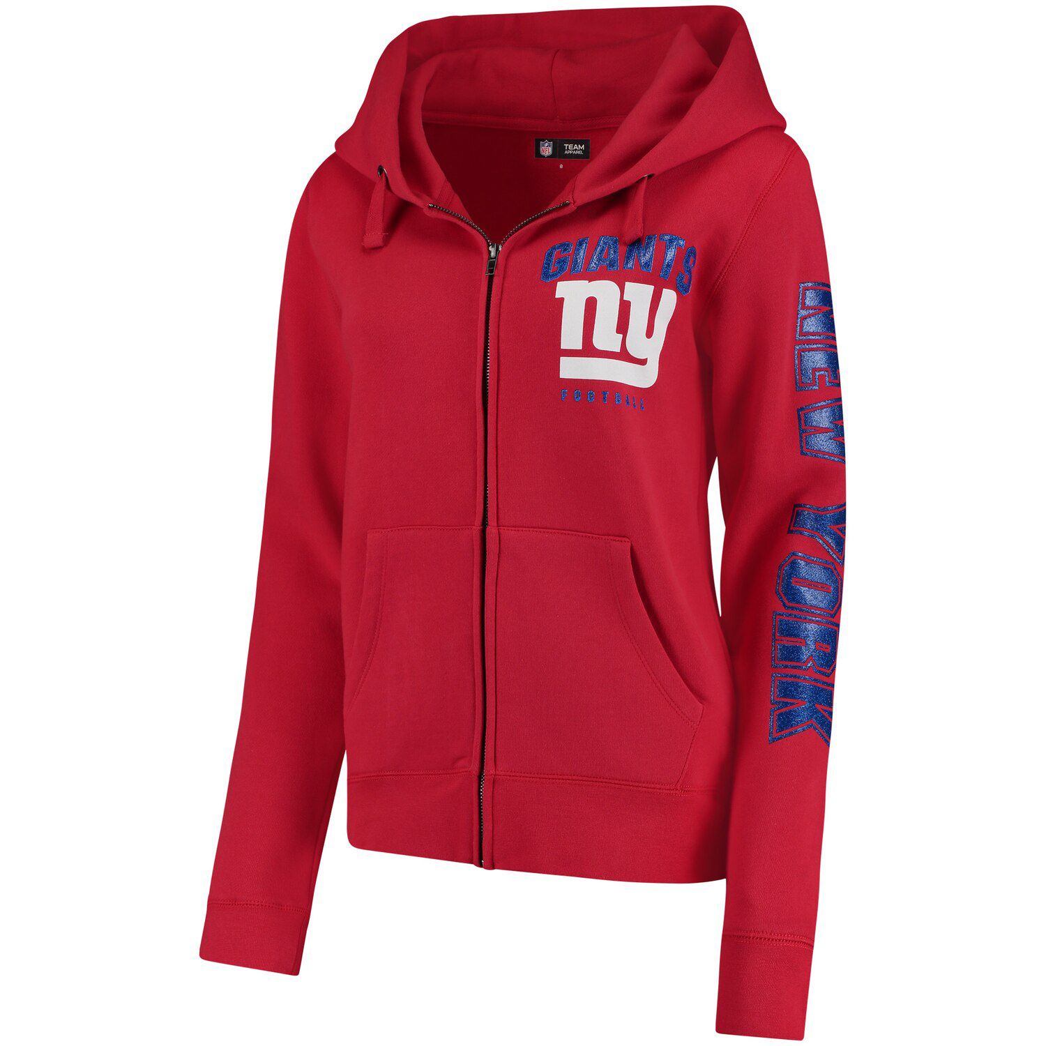 Playbook Glitter Sleeve Full-Zip Hoodie