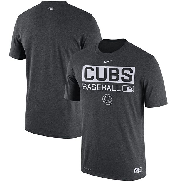 Men's Chicago Cubs Nike Gray Authentic Collection Legend Team Issued  Performance T-Shirt