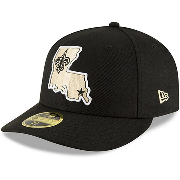 New Orleans Saints New Era Alternate Logo Omaha Low Profile 59FIFTY Fitted  Hat - Black