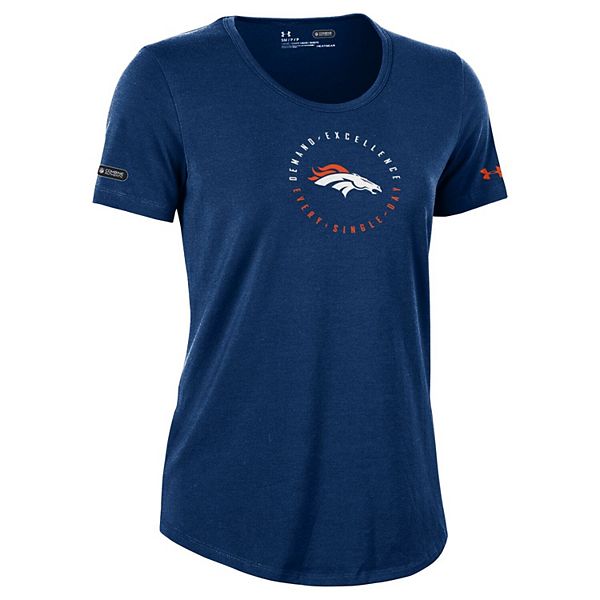 Women's Denver Broncos Nike Navy Fashion 3/4-Sleeve Raglan T