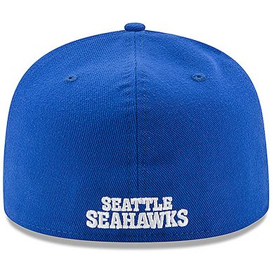 Men's New Era Royal Seattle Seahawks Classic Logo Omaha 59FIFTY Fitted Hat