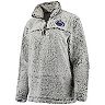 Women's Gray Penn State Nittany Lions Sherpa Super Soft Quarter-Zip Pullover Jacket