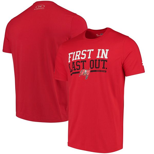 Men's Under Armour Red Tampa Bay Buccaneers Combine Authentic First In ...