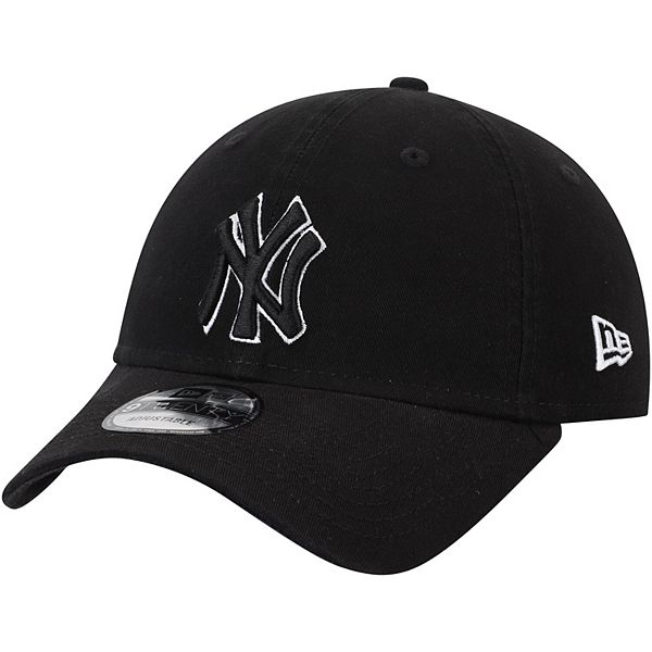 Men's New Era Black New York Yankees Core Twill Adjustable Hat