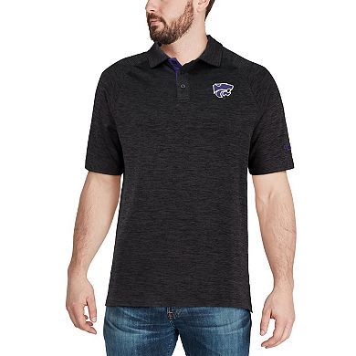 Men's Colosseum Black Kansas State Wildcats Down Swing Polo