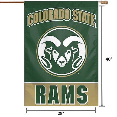 WinCraft Colorado State Rams 28" x 40" Full Name Single-Sided Vertical Banner