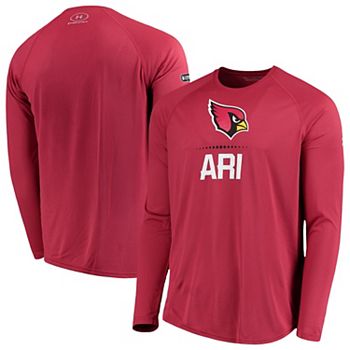 Men's Under Armour Cardinal Arizona Cardinals Authentic Combine Lockup Tech  T-Shirt